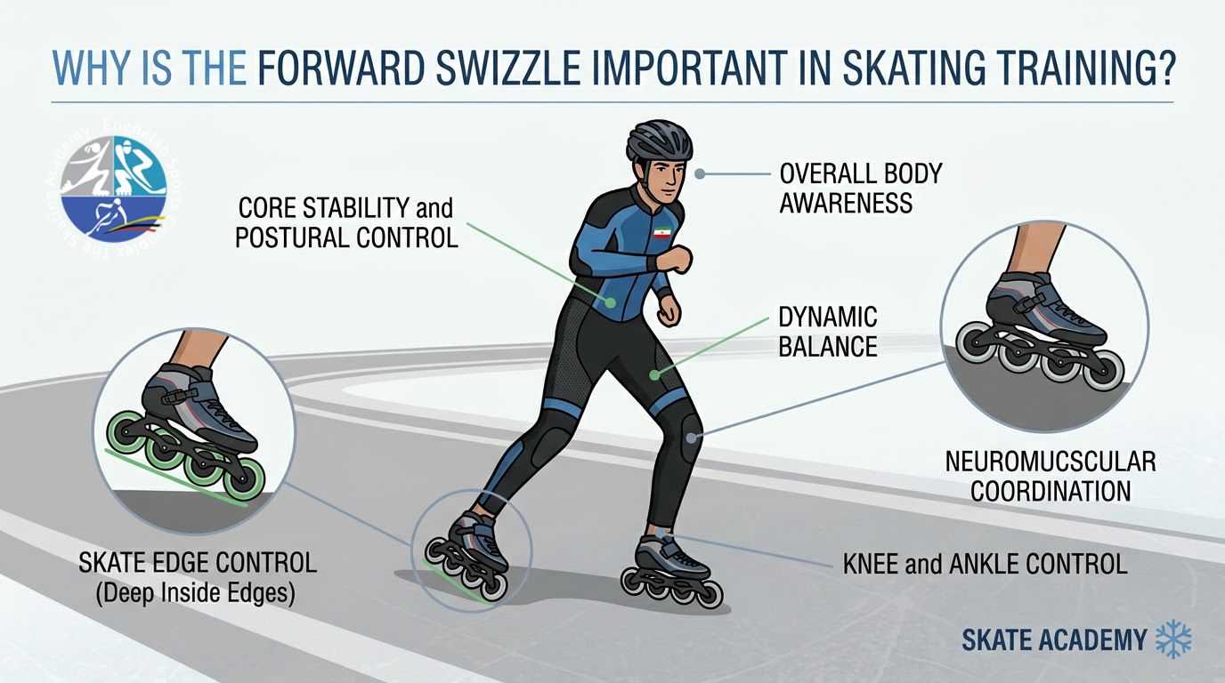 یادگیری حرکت سویزل در اسکیت swizzling Forward 
