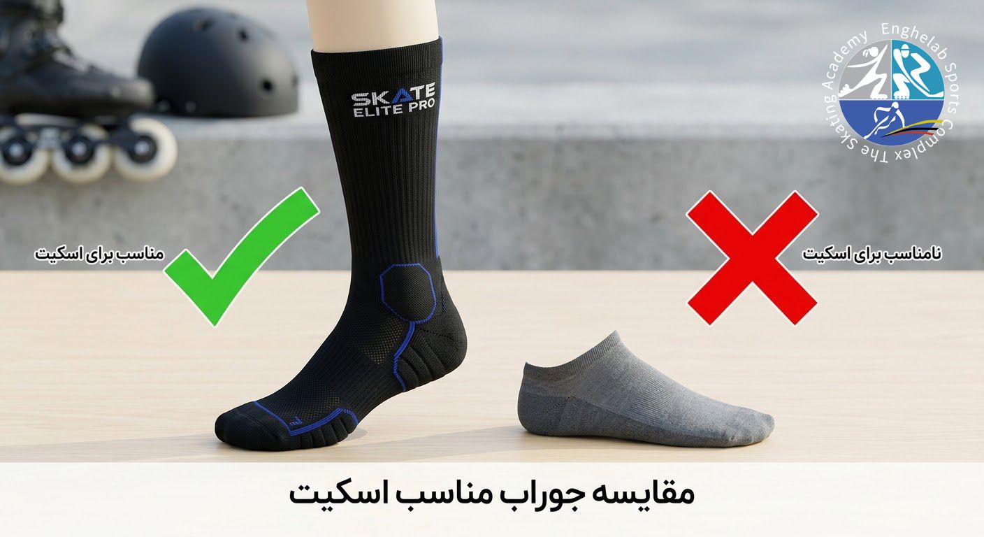 جوراب مناسب اسکیت 